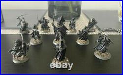 Pro Painted LOTR Mordor Army Ringwraiths Nazgul Witch King Metal GW Middle Earth