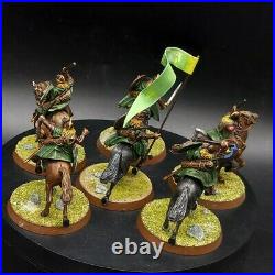 Pro painted 28mm LoTr riders of Rohan ×6 warhammer middle earth games workshop