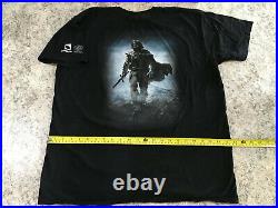 RARE Lord Of The Rings VTG T-SHIRT XL MIDDLE EARTH SHADOW MORDOR E3 ONLY PROMO