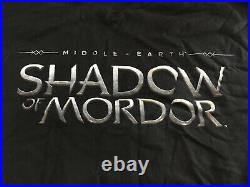 RARE Lord Of The Rings VTG T-SHIRT XL MIDDLE EARTH SHADOW MORDOR E3 ONLY PROMO
