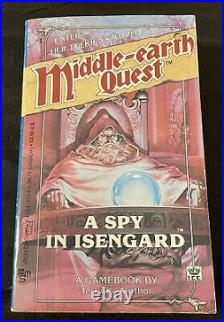 Rare 1988 Lotr Middle Earth Quest A Spy In Isengard Game Book Merp First Edition