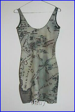 Rare Black Milk LOTR Lord Of The Rings Middle Earth Map Dress Museum M Medium