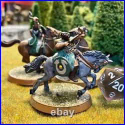 Riders of Rohan 3 Painted Miniatures Human Fighter Mounted Middle-Earth