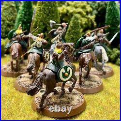 Riders of Rohan 6 Painted Miniatures Human Fighter Mounted Middle-Earth