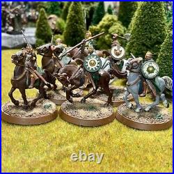 Riders of Rohan 6 Painted Miniatures Human Fighter Mounted Middle-Earth