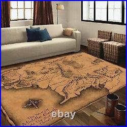 Rohan map rug, gondor map rug, middle earth map rug, the lord of the rings map