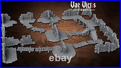 Ruins & Bridges 28mm Tabletop Village Scenery D&D LotR Middle Earth Pathfinder