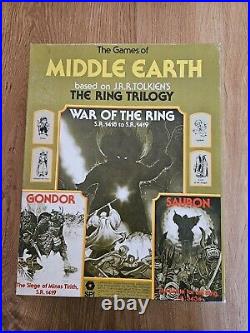 SPI Wargame Middle Earth Trilogy War of the Ring, Gondor & Sauron Complete