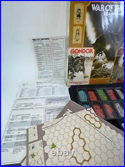 SPI Wargame Middle Earth Trilogy War of the Ring, Gondor & Sauron Scarce Comp