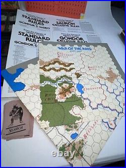 SPI Wargame Middle Earth Trilogy War of the Ring, Gondor & Sauron Scarce Comp