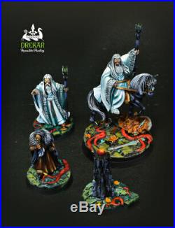 Saruman the White & Gríma Battle for middle earth COMMISSION painting