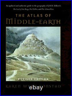 THE ATLAS OF MIDDLE-EARTH By Karen Wynn Fonstad Hardcover Excellent Condition