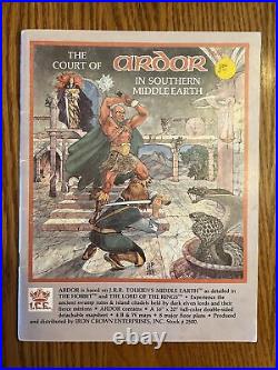 THE COURT OF ARDOR IN SOUTHERN MIDDLE EARTH WithMAP! 1983 MERP LOTR RPG COMPLETE