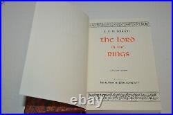 THE LORD OF THE RINGS Collectors Edition J. R. R. Tolkien Leather & Slipcase 1977