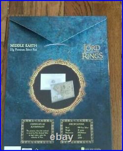 THE LORD OF THE RINGS Middle Earth 35g Premium Silver Foil