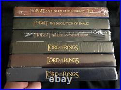 The Lord Of The Rings & The Hobbit New 6 Blu-ray Steelbook Lot Middle Earth