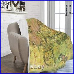 The Lord Of the Rings Map Middle-Earth Fleece Blanket 60x80, 70x80 (China)