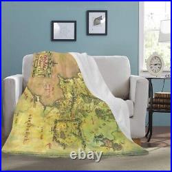 The Lord Of the Rings Map Middle-Earth Fleece Blanket 60x80, 70x80 (China)