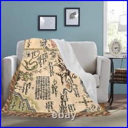 The Lord Of the Rings The Hobbit Map Middle-Earth Fleece Blanket 60x80 (USA)