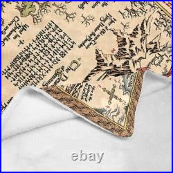The Lord Of the Rings The Hobbit Map Middle-Earth Fleece Blanket 60x80 (USA)