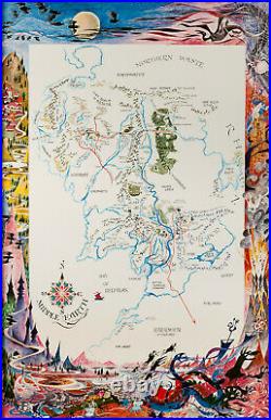 The Lord of the Rings A Map of Middle Earth Remington Reproduction Repro Print