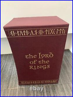 The Lord of the Rings JRR Tolkien Folio Society 2002, Illustrated, Caxton Press