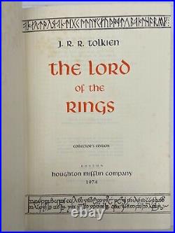 The Lord of the Rings Stated FIRST PRINTING Slipcase J. R. R. Tolkien 1974