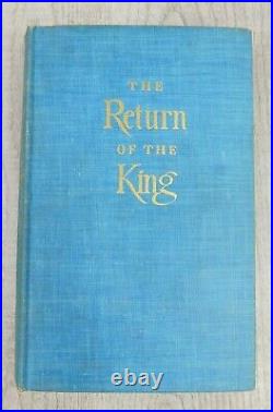 The Return Of The King J. R. R. Tolkien First American Edition Collectable Book