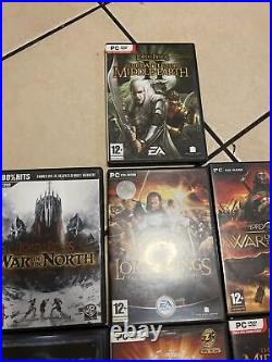 The lord of the rings pc game collection set rare middle earth 1/2/3 & more