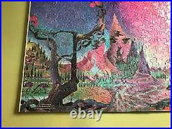 Tolkien 1972 Lord of the Rings Middle Earth Poster Puzzle Barbara Remington withmp