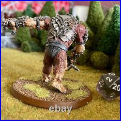 Troll Chieftain 1 Painted Miniature Mordor Ogre Captain Middle-Earth