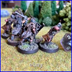 Uruk-hai Scouts 7 Painted Miniatures Bowmen Ranger Warriors Middle-Earth