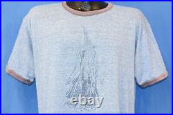 Vintage 70s GANDALF LORD OF THE RINGS MIDDLE EARTH FILM FANTASY RINGER t-shirt L