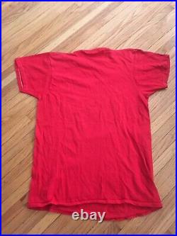 Vintage 70s GANDALF LORD OF THE RINGS MIDDLE EARTH FILM FANTASY red t-shirt L