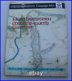 Vintage Rare Northwestern Middle Earth Gazeteer Campaign Atlas Lord Of The Rings
