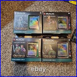 WOTC MTG LoTR Tales of Middle-Earth Commander Box Set Of 4