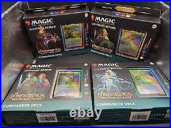 WOTC MTG LoTR Tales of Middle-Earth Commander Boxes All 4 Decks READ