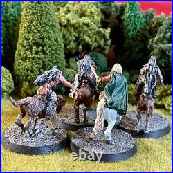 Warg Attack 4 Painted Miniatures Theoden Sharku Riders Orc Middle-Earth