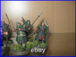 Warhammer Lotr Middle Earth 12 x Rangers of Gondor with Anborn and Mablung
