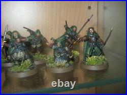 Warhammer Lotr Middle Earth 12 x Rangers of Gondor with Faramir and Madril