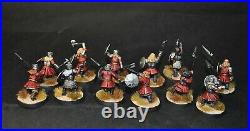 Warhammer lotr Middle Earth 12 Dwarf Warriors of Erebor painted