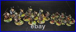 Warhammer lotr Middle Earth 12 Riders of Rohan and 12 Warriors of Rohan painted