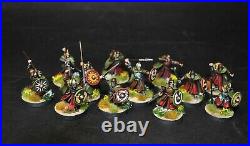 Warhammer lotr Middle Earth 12 Riders of Rohan and 12 Warriors of Rohan painted