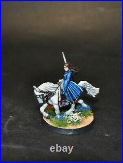 Warhammer lotr Middle Earth Arwen foot and mounted painted Rivendell