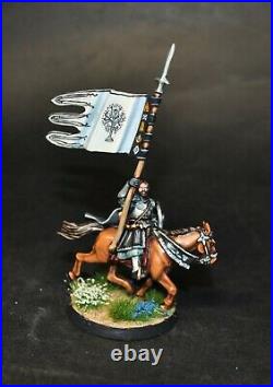 Warhammer lotr Middle Earth Boromir With Banner of Minas Tirith painted