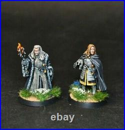 Warhammer lotr Middle Earth Denethor and Irolas painted Gondor Minas Tirith