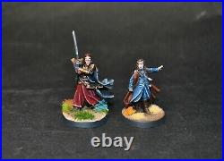 Warhammer lotr Middle Earth Elrond and Lindir lords of Rivendell painted