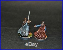 Warhammer lotr Middle Earth Elrond and Lindir lords of Rivendell painted
