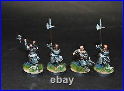 Warhammer lotr Middle Earth Forlong the Fat and 12 Axemen of Lossarnach painted