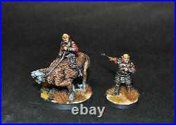 Warhammer lotr Middle Earth Gothmog foot and mounted painted Mordor